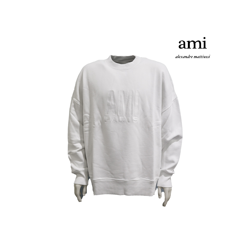 AMI アミパリス スウェットシャツ ホワイト | アウトレットジャパン福岡