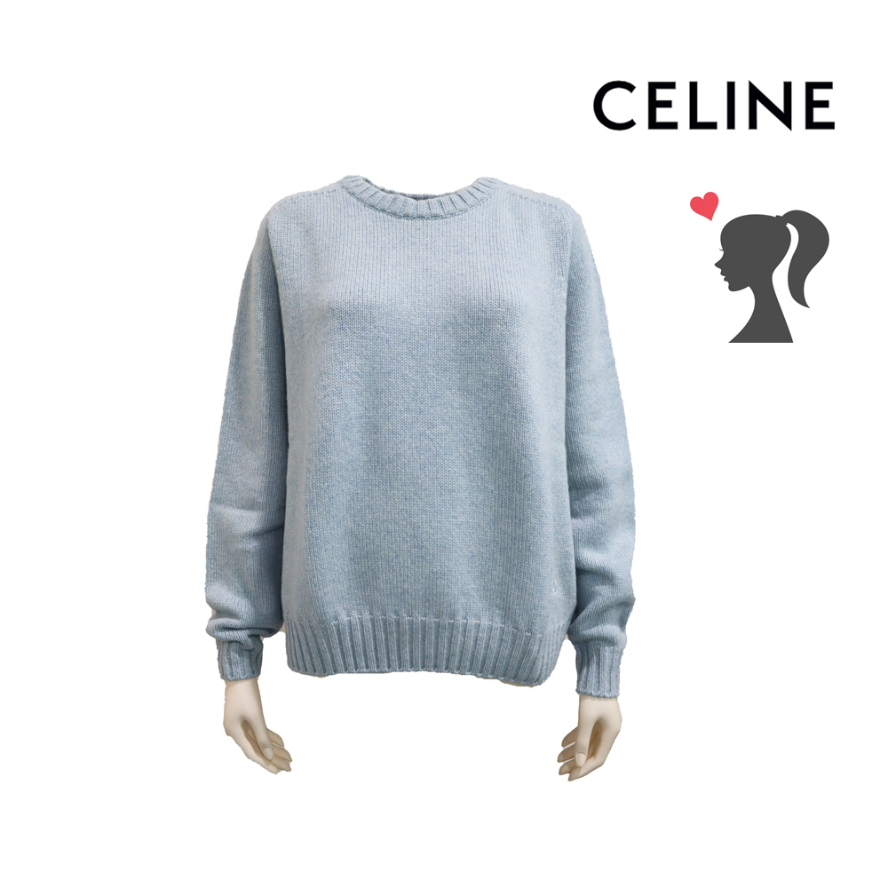 セリーヌ カシミアセーター レディース ライトブルー | アウトレット