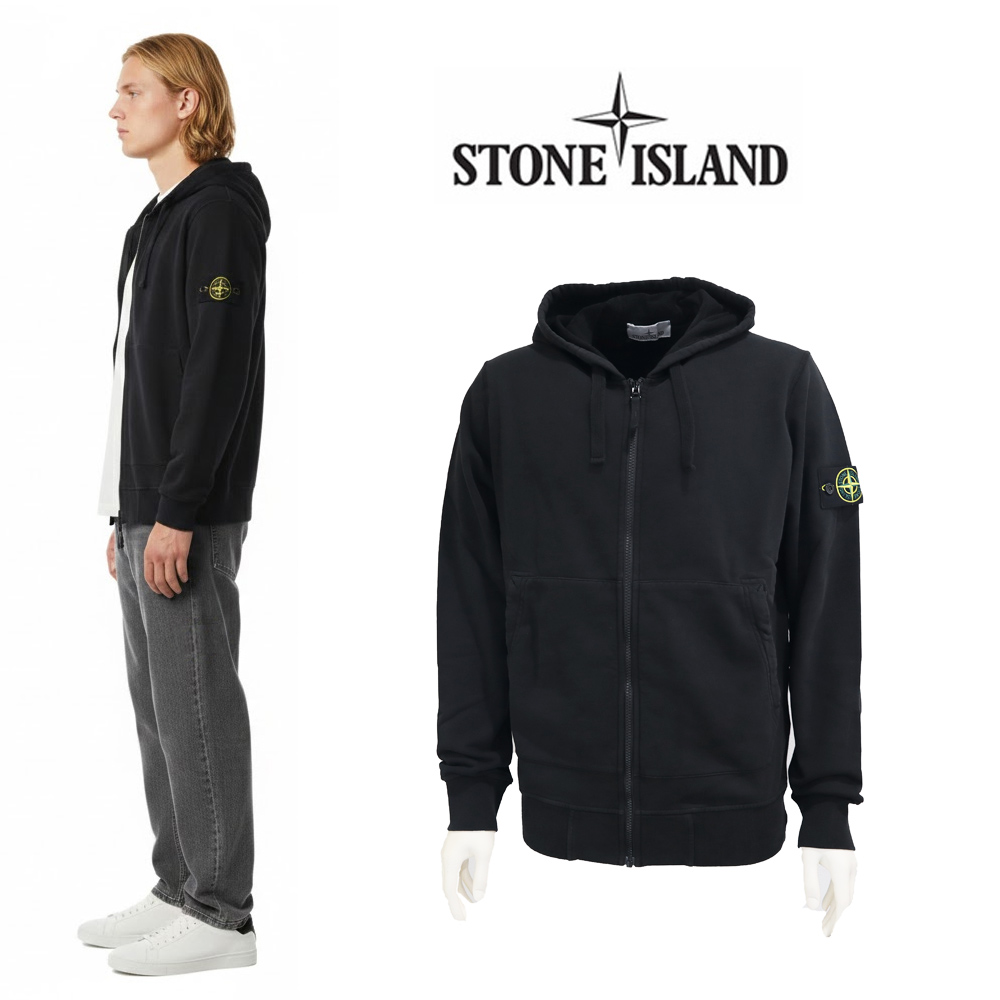 ストーンアイランド ジップアップ スウェットフーディー
